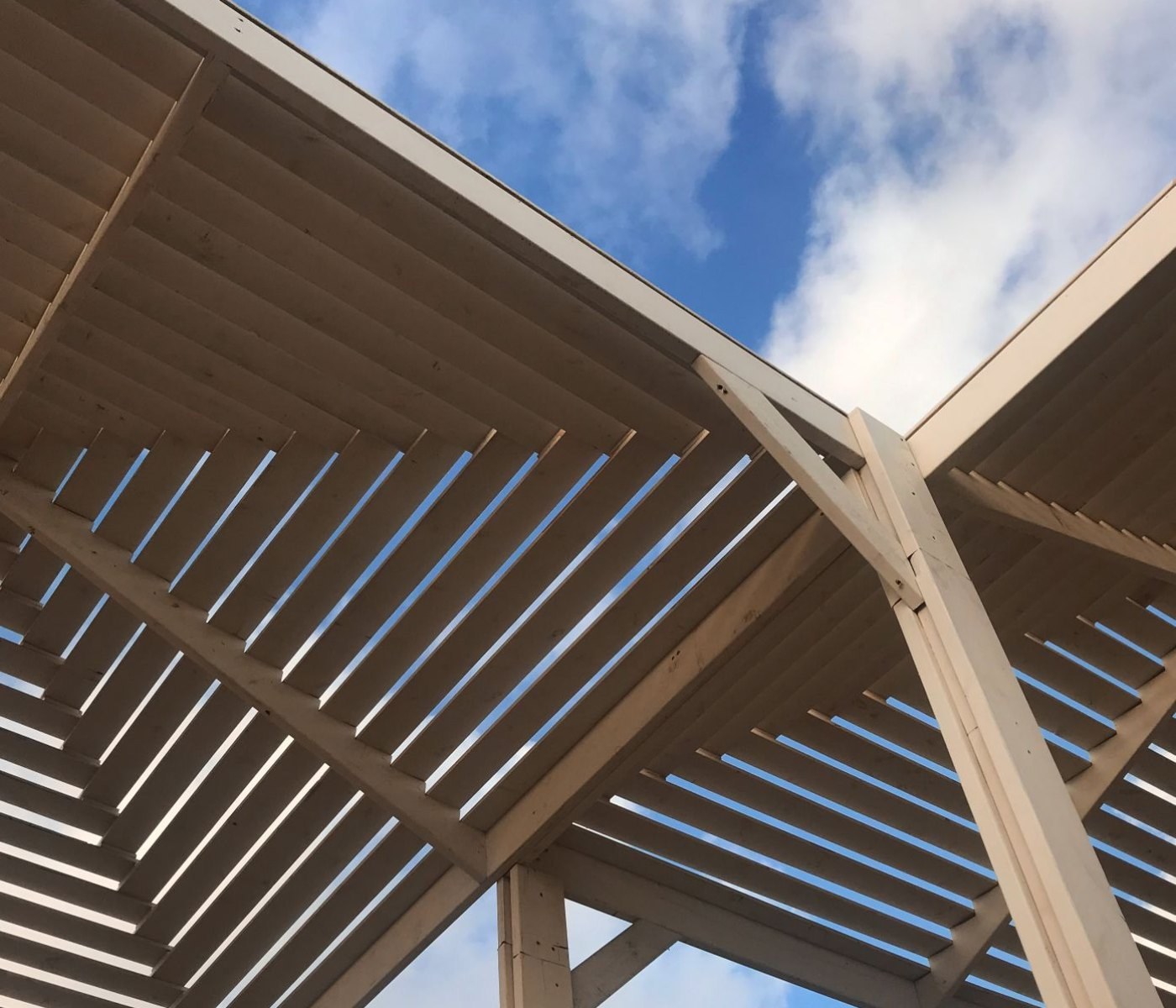 Pergola à lames et protection contre la grêle véranda 1 Pergola à lames et protection contre la grêle véranda